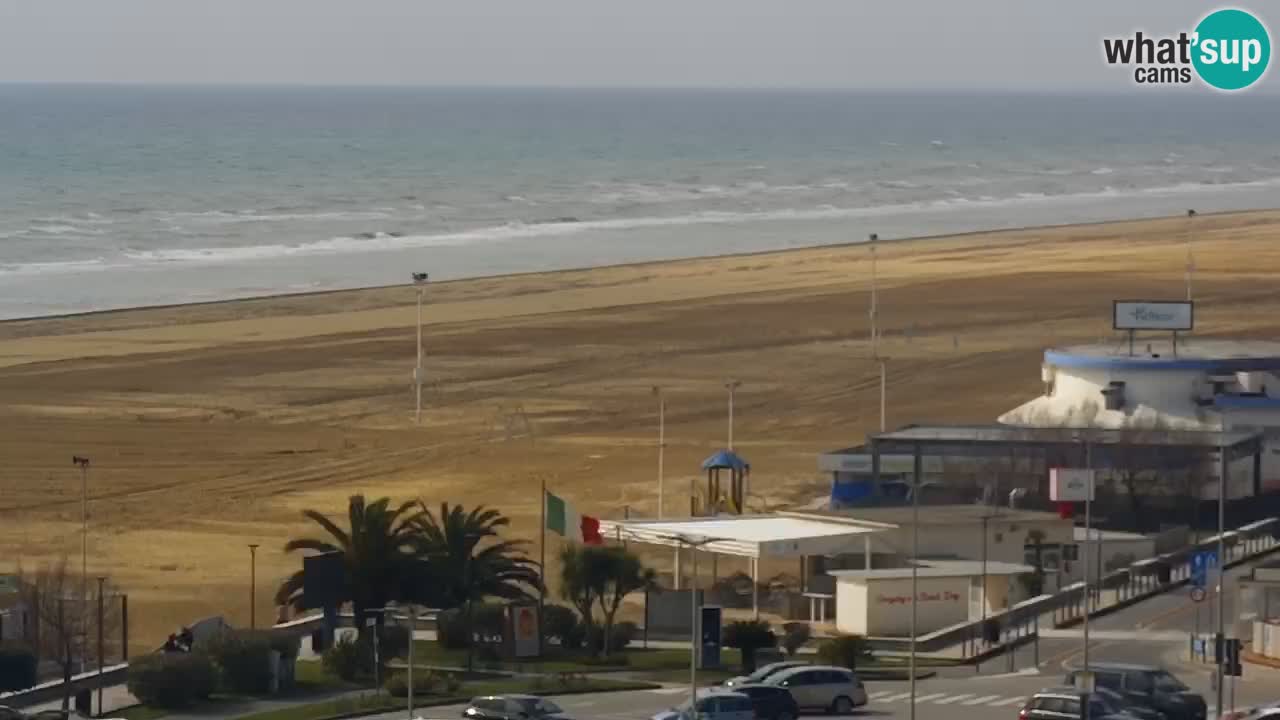 La spiaggia di Bibione webcam live e piazzale Zenit