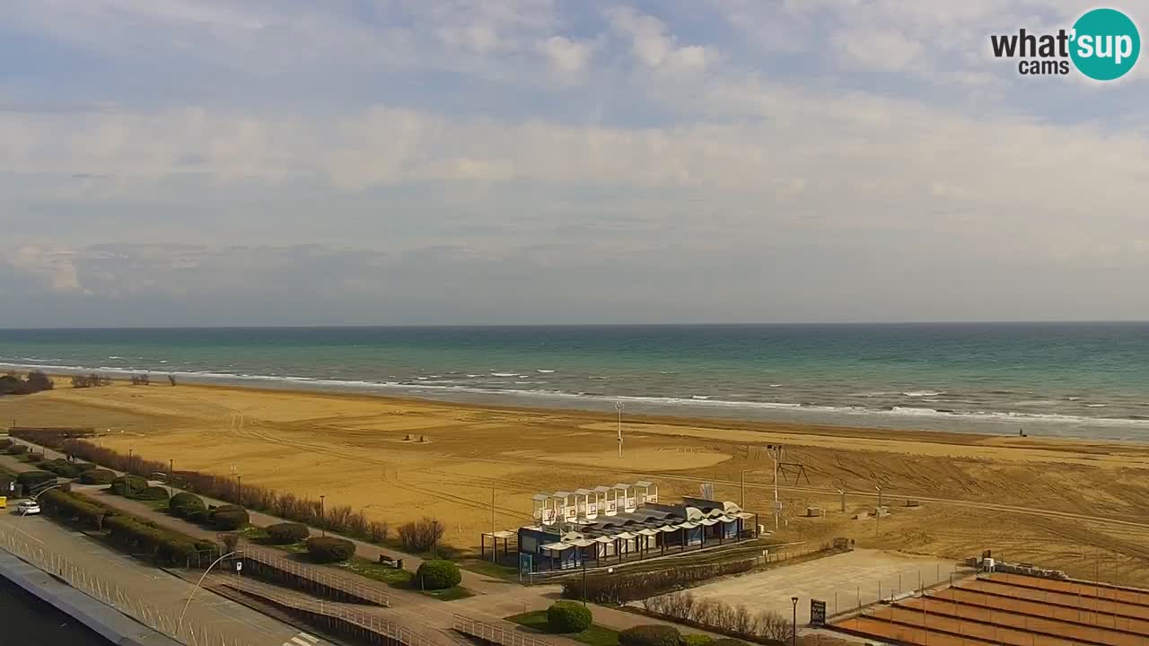 The beach of Bibione webcam – Italy