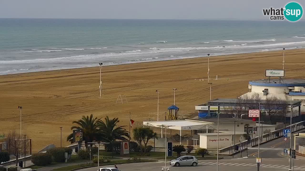 The beach of Bibione webcam – Italy