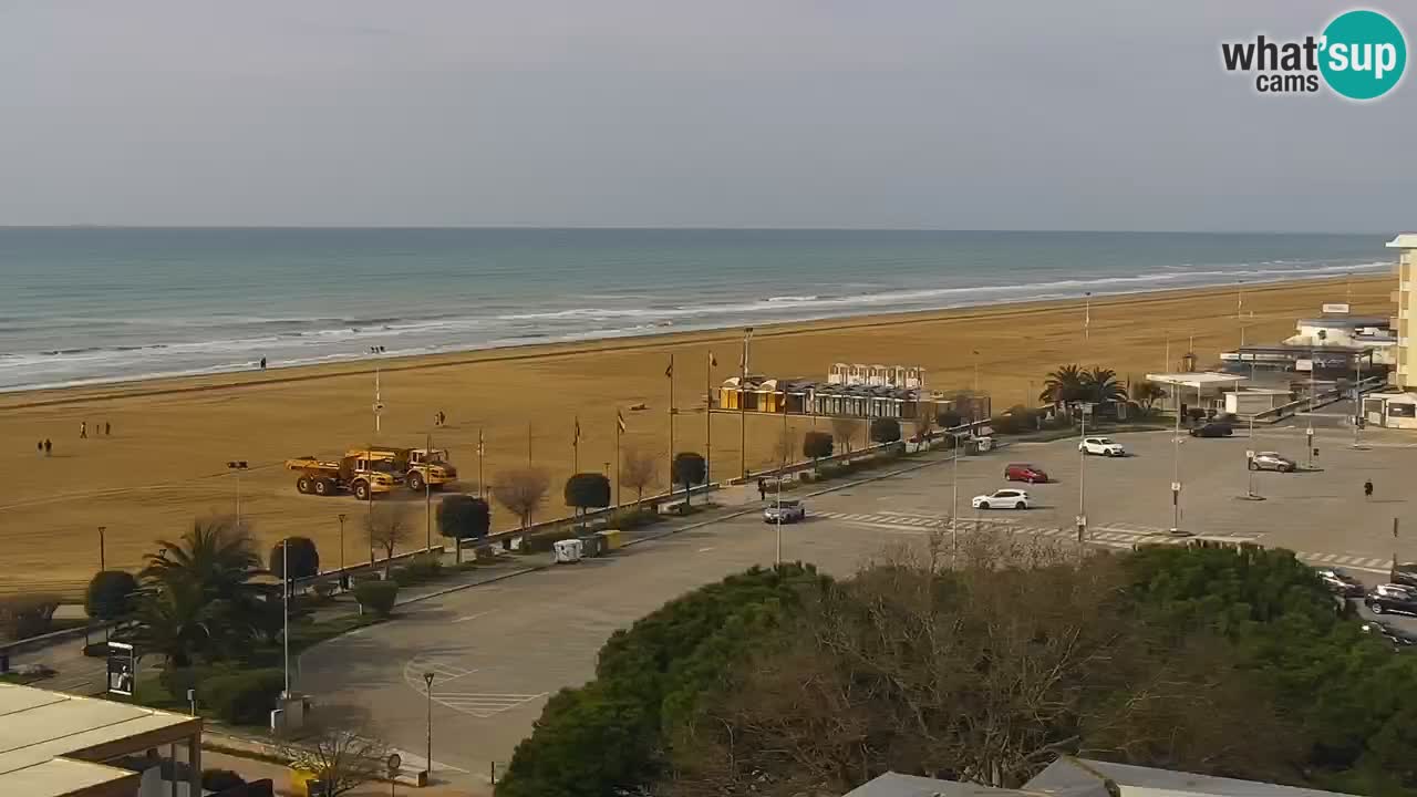 The beach of Bibione webcam – Italy
