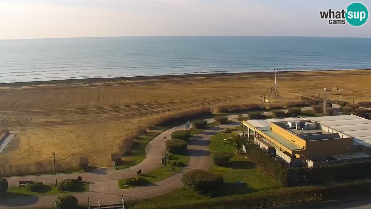 The beach of Bibione webcam – Italy