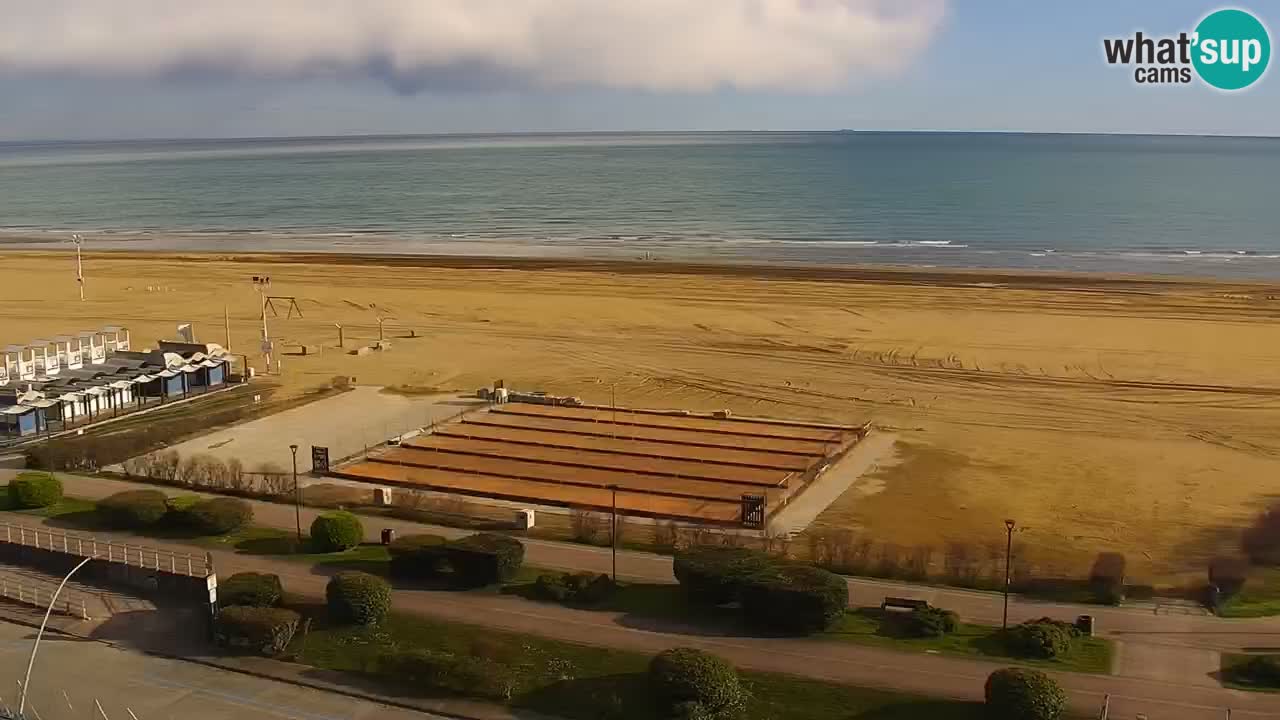 La spiaggia di Bibione webcam live e piazzale Zenit