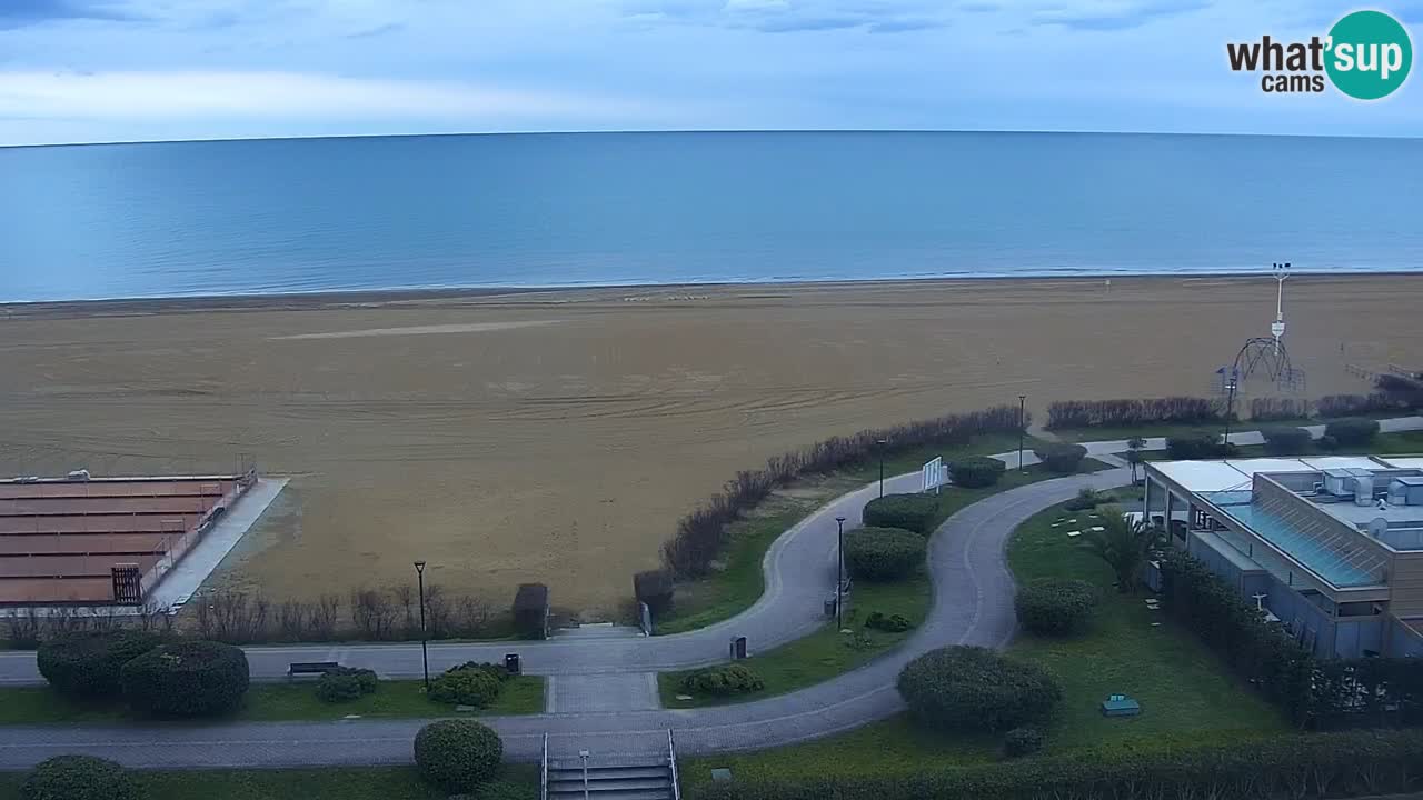 The beach of Bibione webcam – Italy