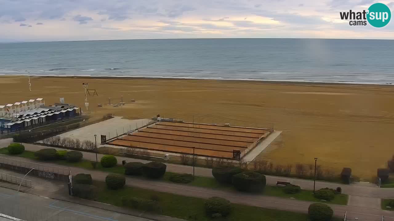The beach of Bibione webcam – Italy