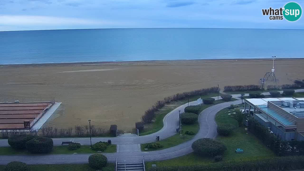 The beach of Bibione webcam – Italy