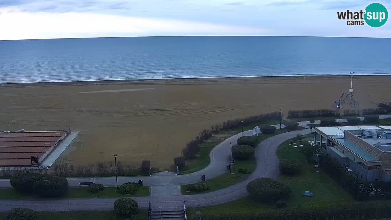 The beach of Bibione webcam – Italy