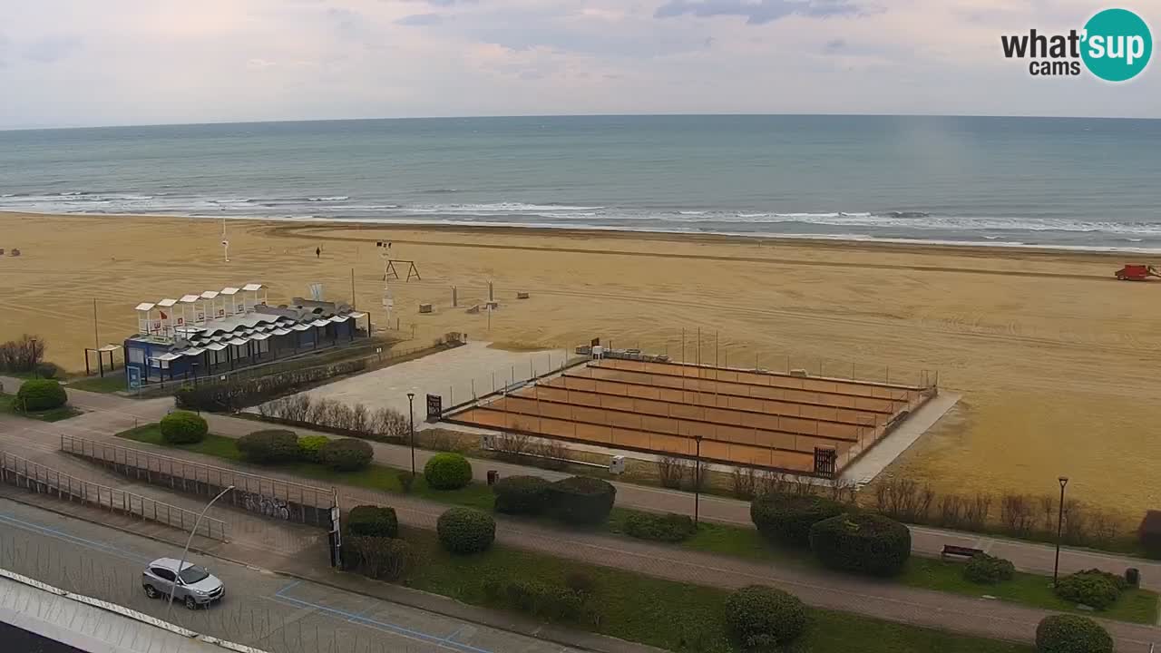 La spiaggia di Bibione webcam live e piazzale Zenit