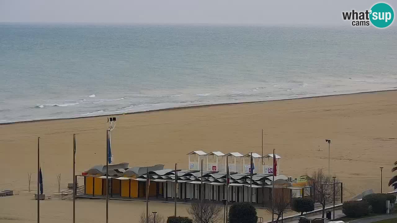 La spiaggia di Bibione webcam live e piazzale Zenit