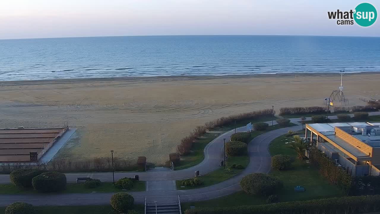 The beach of Bibione webcam – Italy