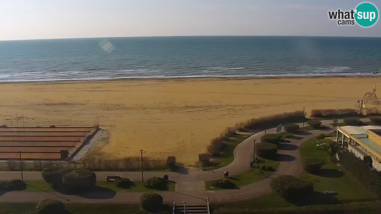 The beach of Bibione webcam – Italy