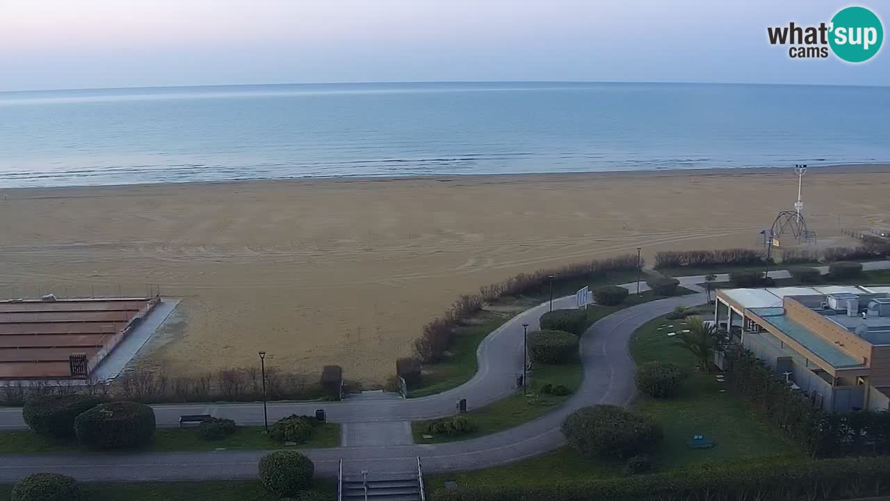 The beach of Bibione webcam – Italy