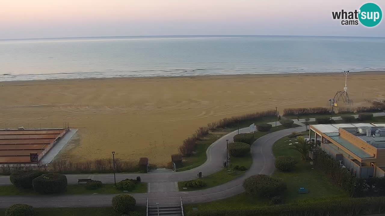 The beach of Bibione webcam – Italy