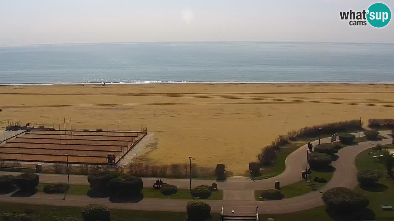 The beach of Bibione webcam – Italy