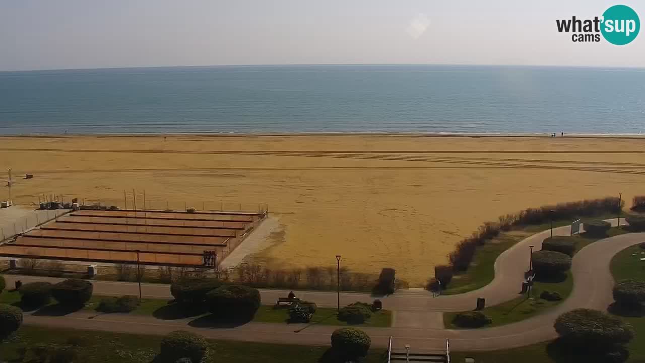 The beach of Bibione webcam – Italy