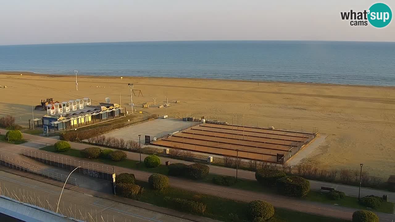 La camera en vivo de la playa de Bibione – Italia