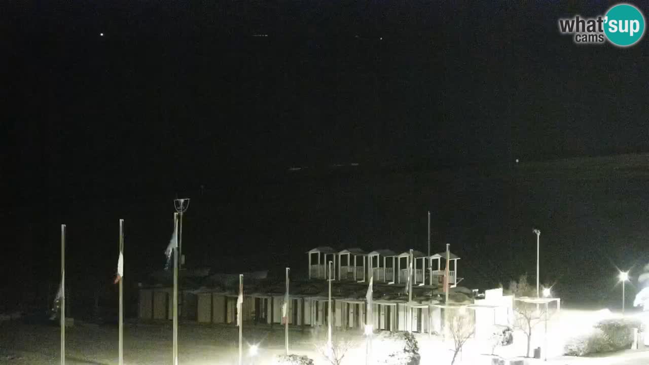 La spiaggia di Bibione webcam live e piazzale Zenit