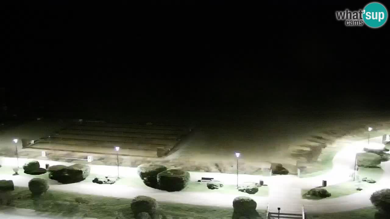 La spiaggia di Bibione webcam live e piazzale Zenit