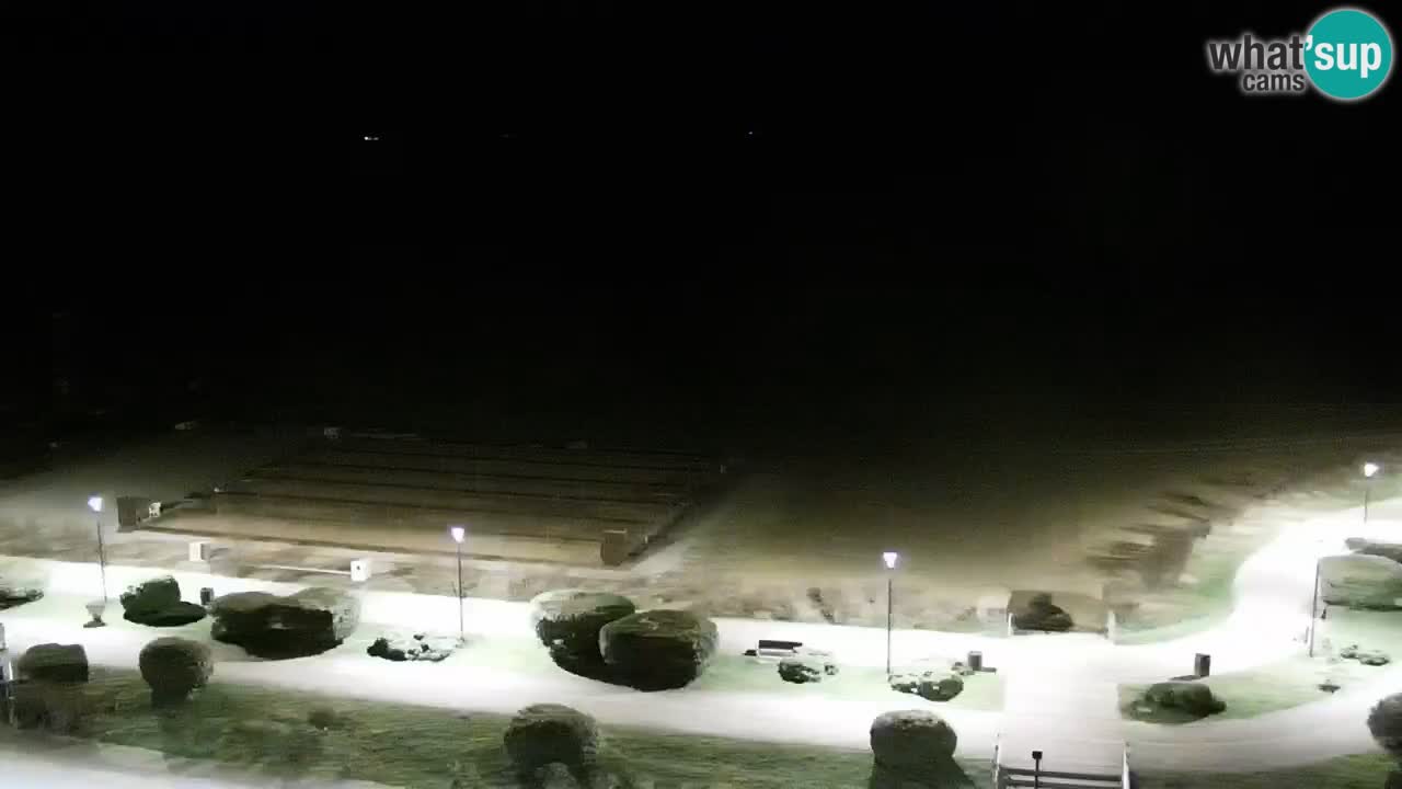 La spiaggia di Bibione webcam live e piazzale Zenit