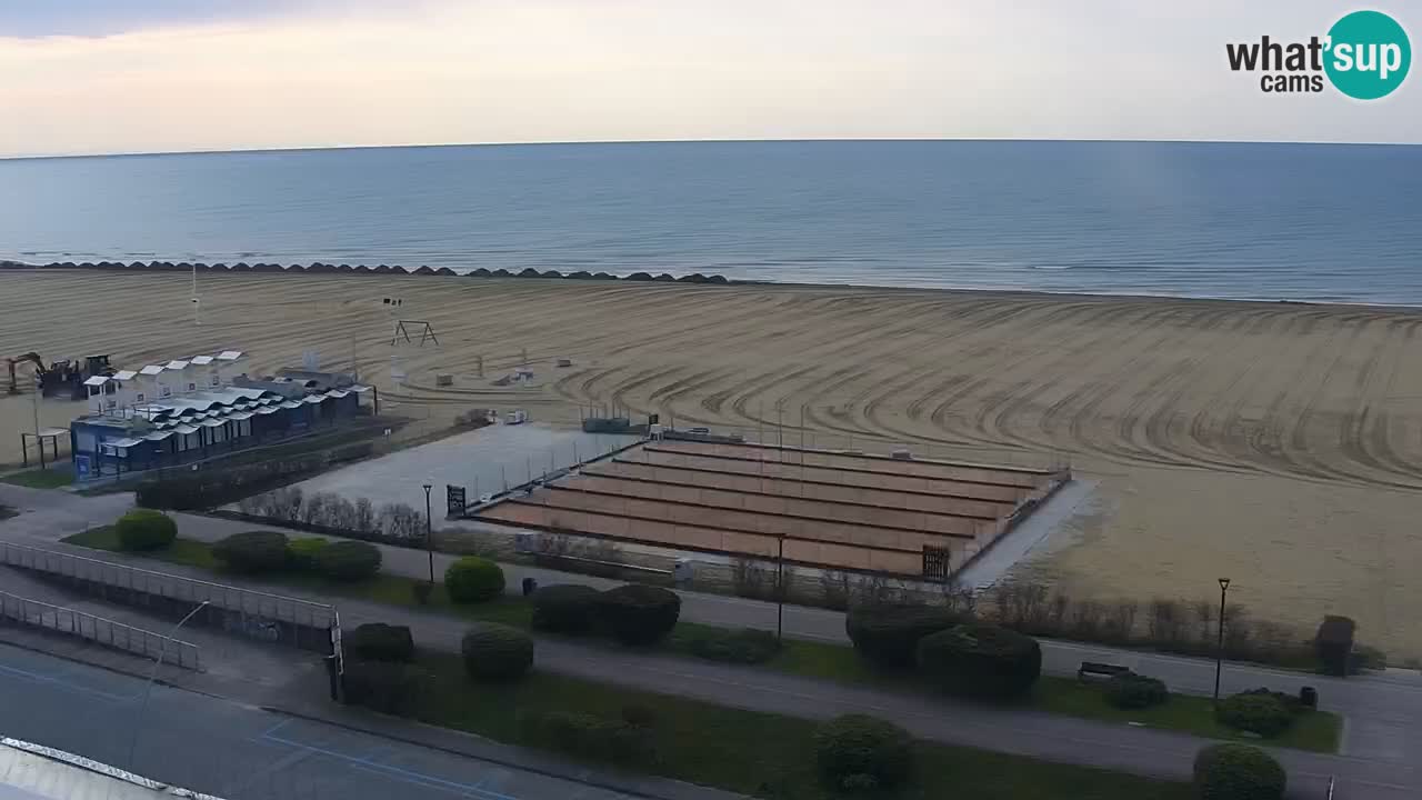 The beach of Bibione webcam – Italy