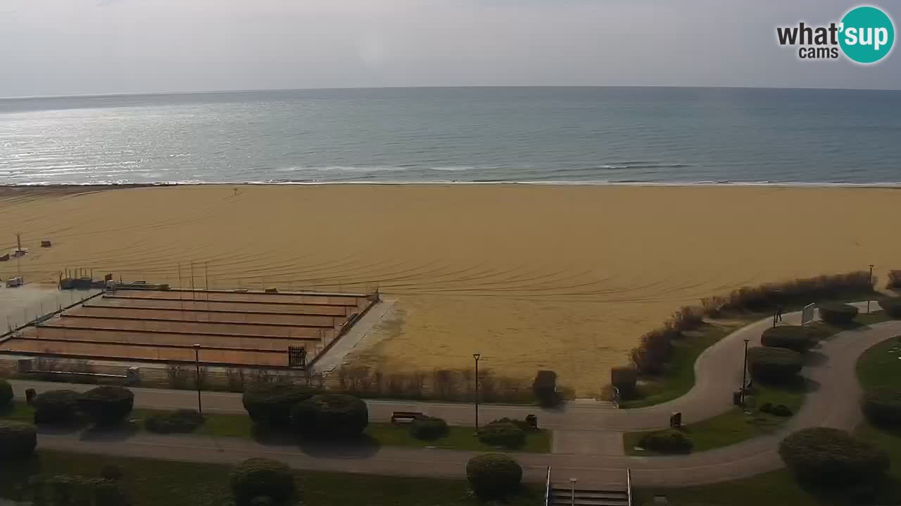 The beach of Bibione webcam – Italy