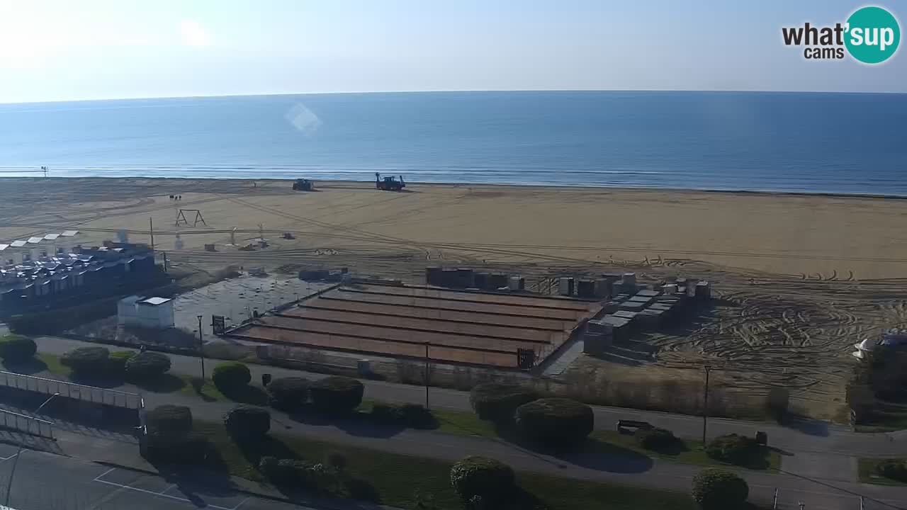 The beach of Bibione webcam – Italy