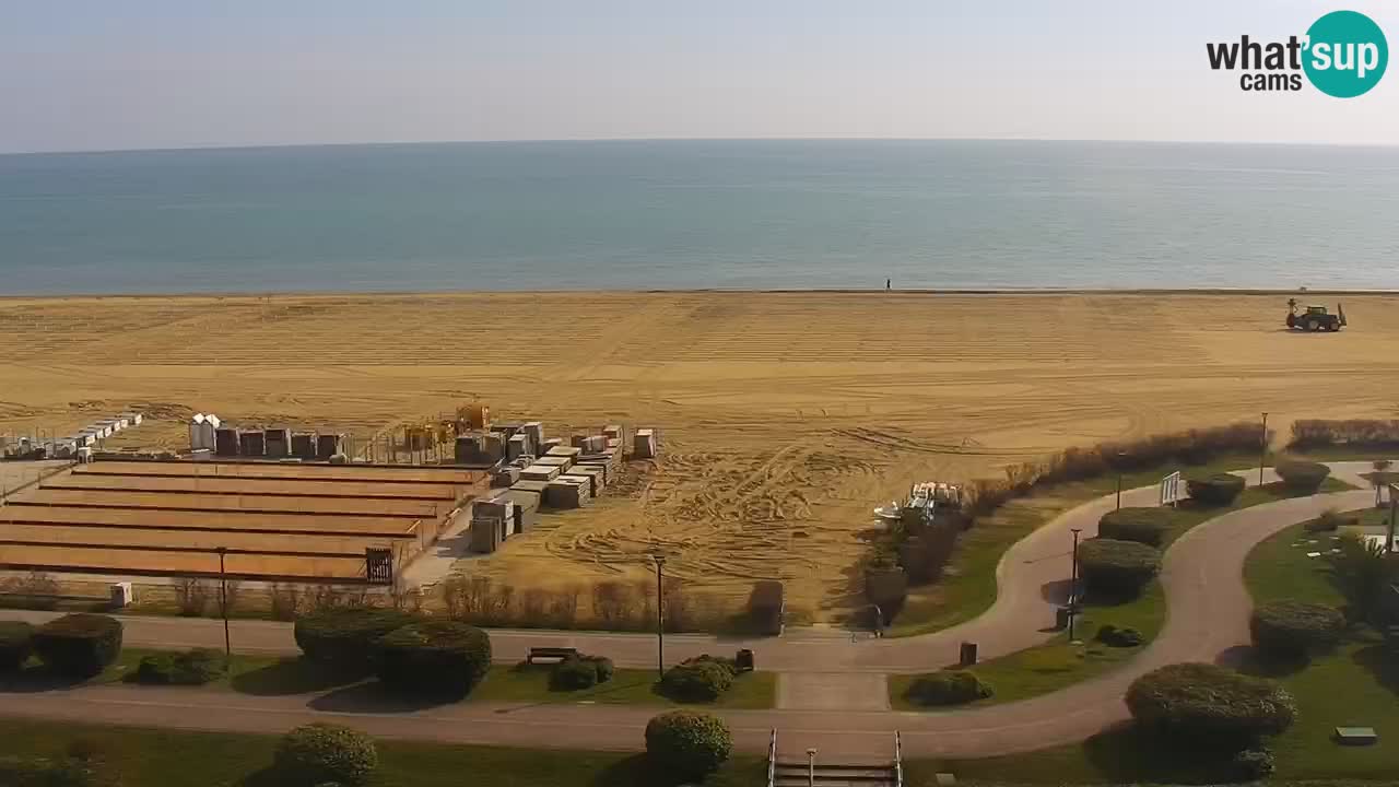 La spiaggia di Bibione webcam live e piazzale Zenit