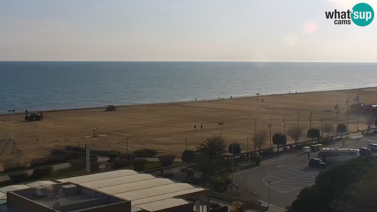 La spiaggia di Bibione webcam live e piazzale Zenit
