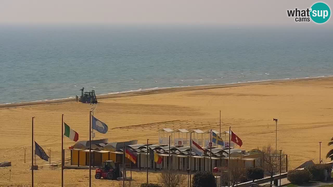 The beach of Bibione webcam – Italy