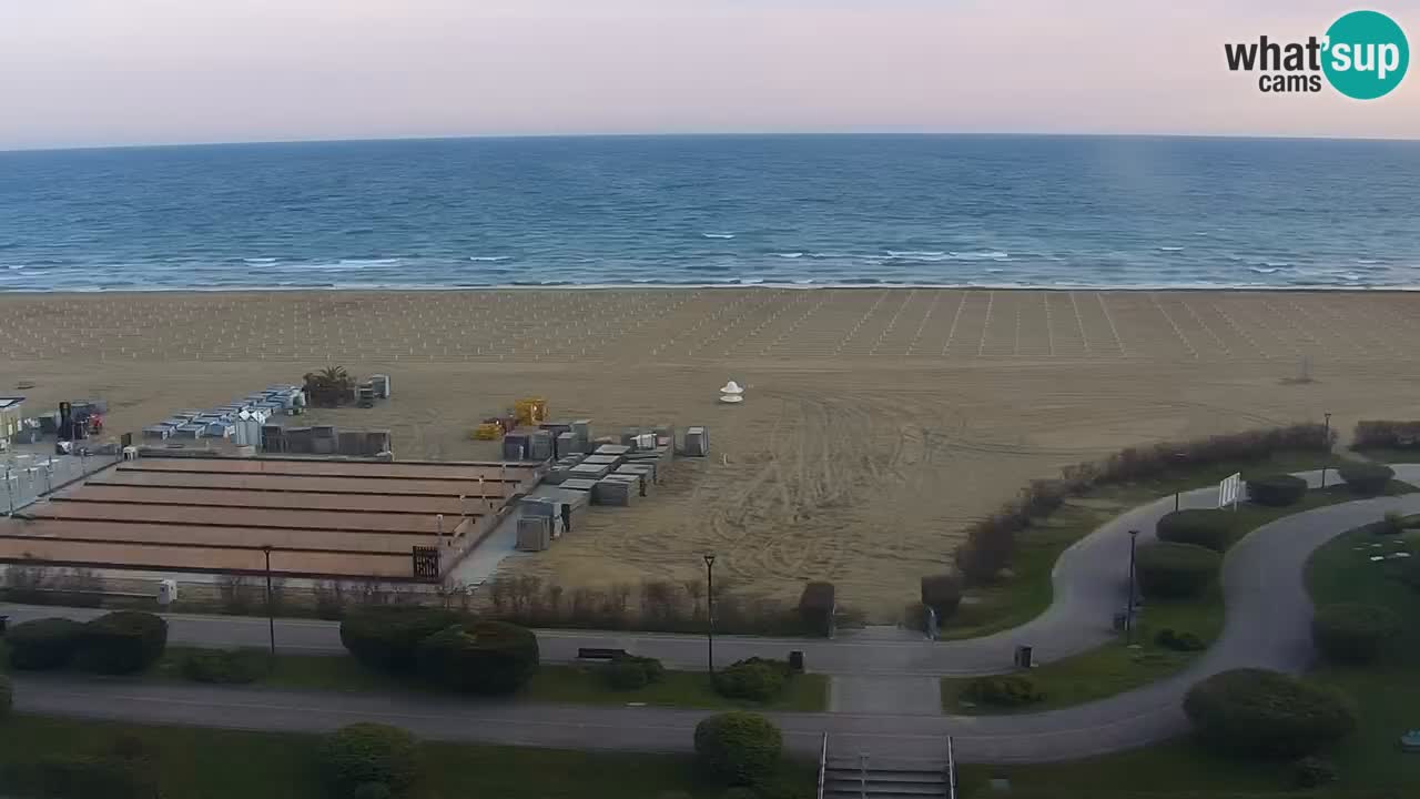 The beach of Bibione webcam – Italy