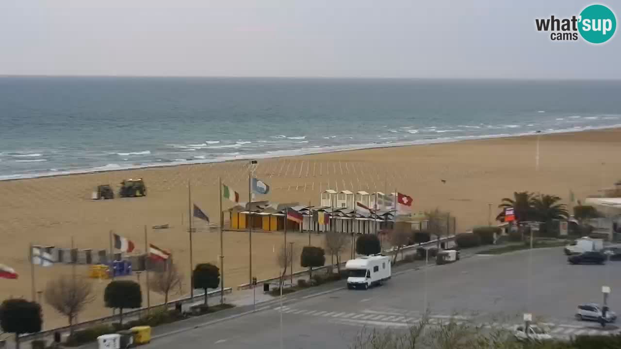 The beach of Bibione webcam – Italy