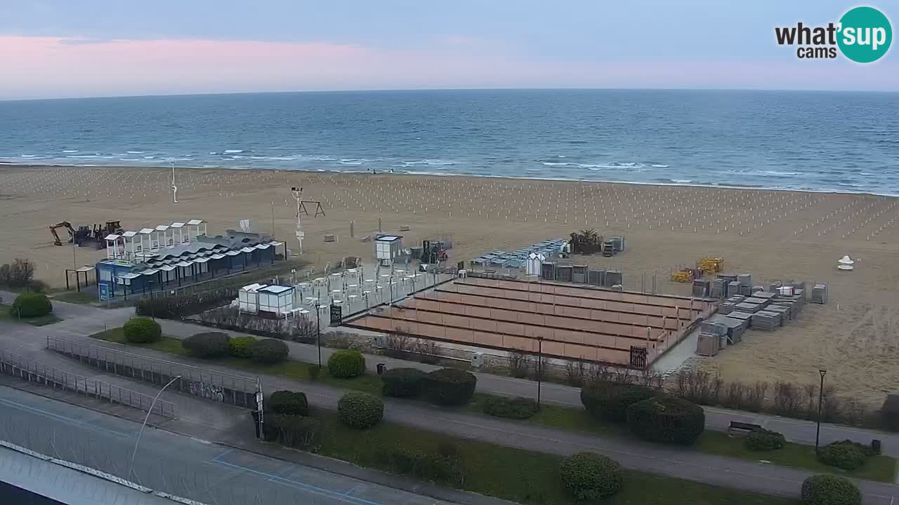 The beach of Bibione webcam – Italy