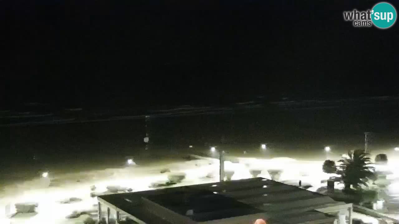 La spiaggia di Bibione webcam live e piazzale Zenit