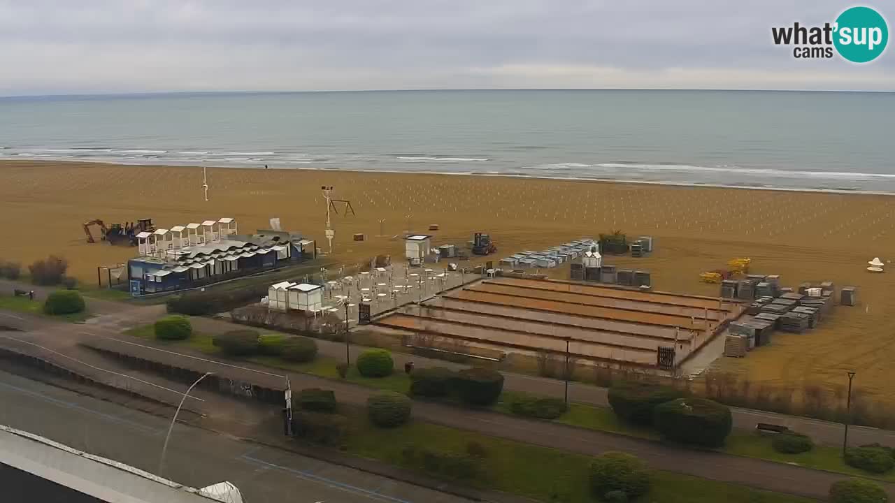 The beach of Bibione webcam – Italy