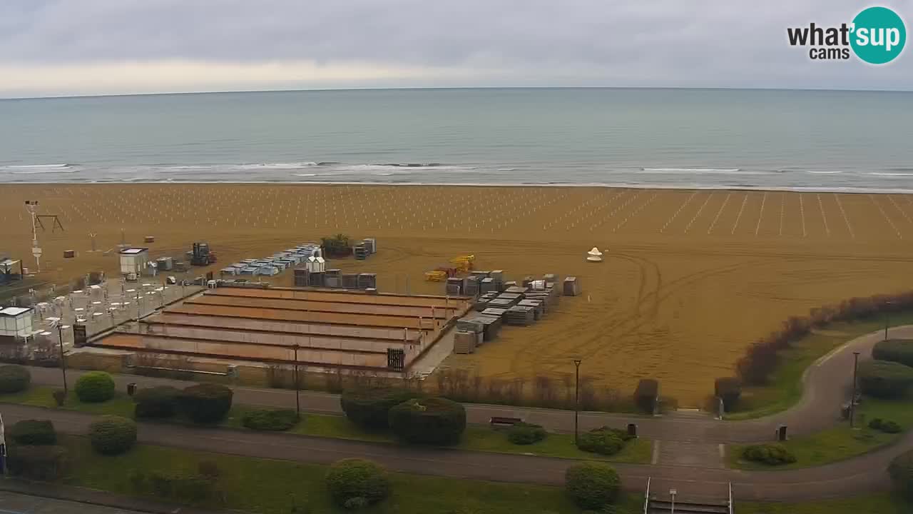 The beach of Bibione webcam – Italy