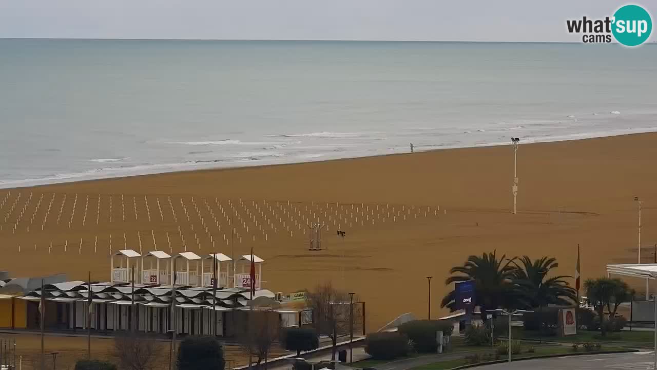 The beach of Bibione webcam – Italy