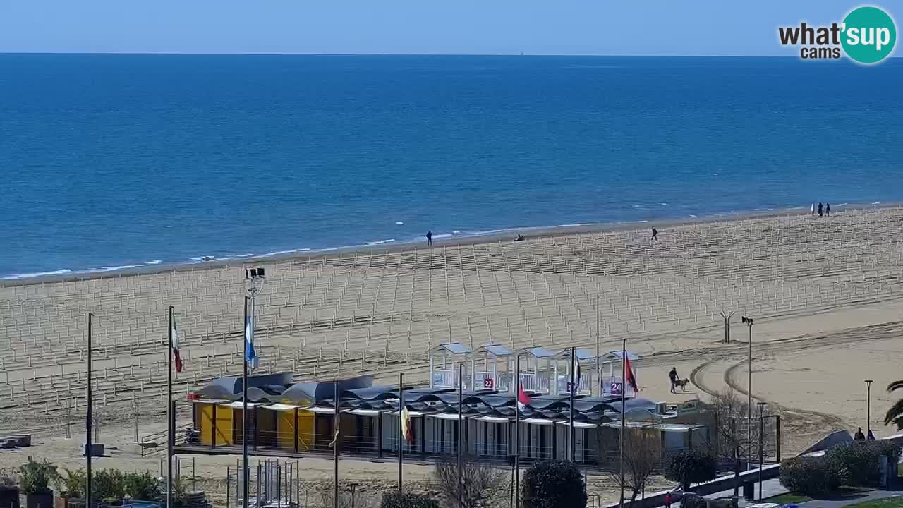 The beach of Bibione webcam – Italy
