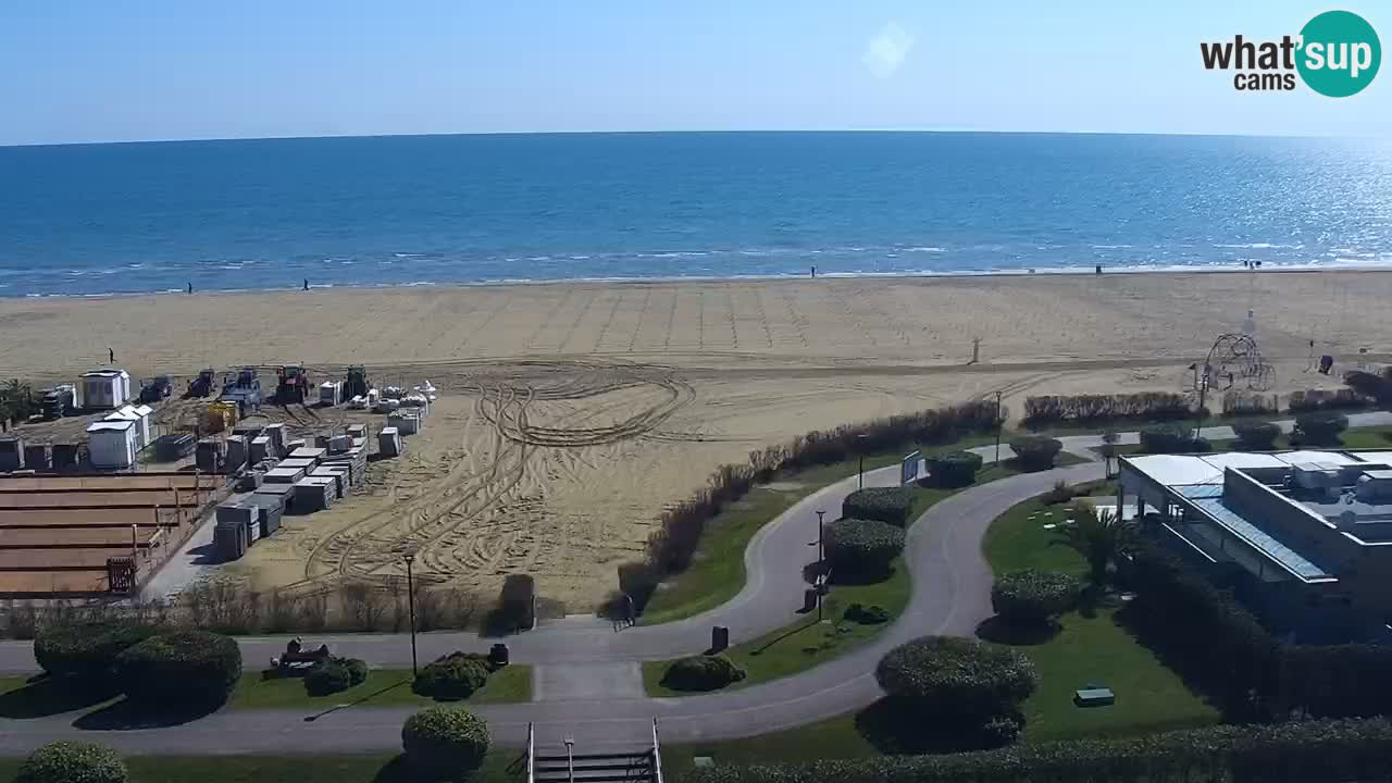 The beach of Bibione webcam – Italy