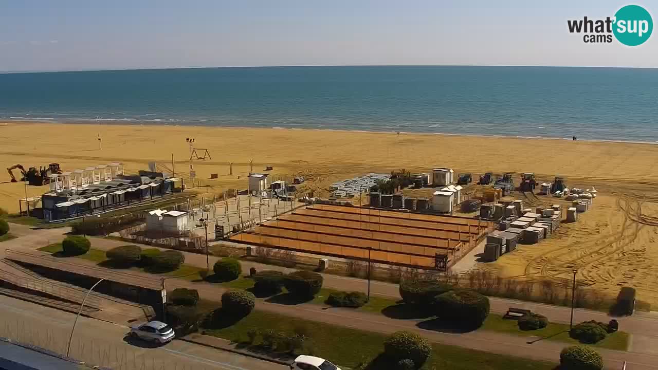 The beach of Bibione webcam – Italy