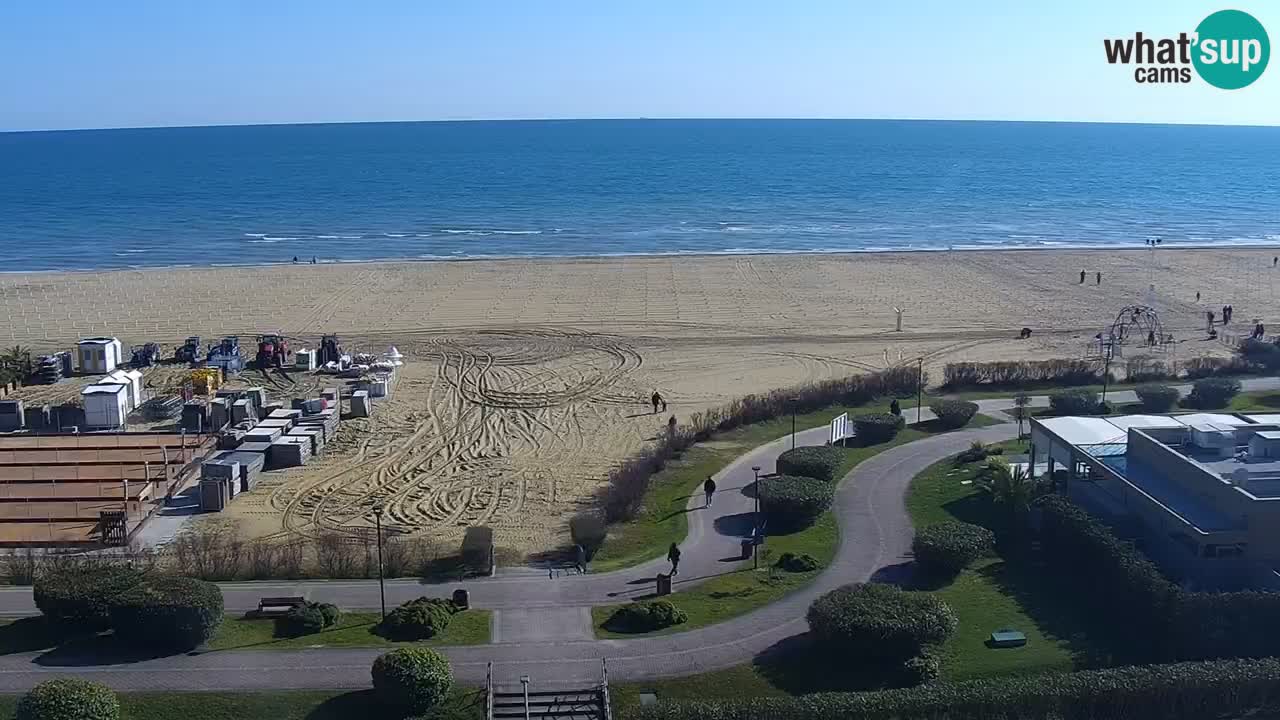 The beach of Bibione webcam – Italy