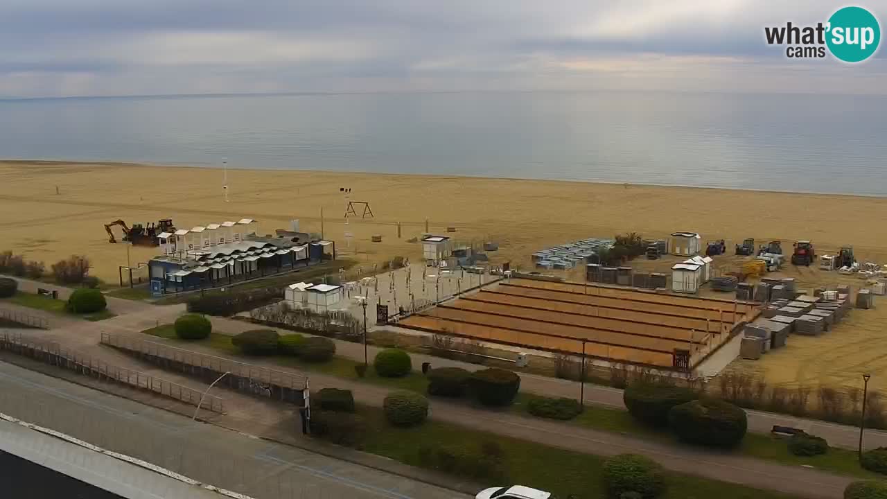 The beach of Bibione webcam – Italy