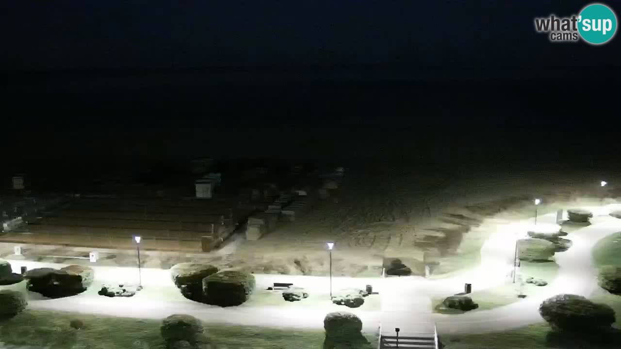 The beach of Bibione webcam – Italy