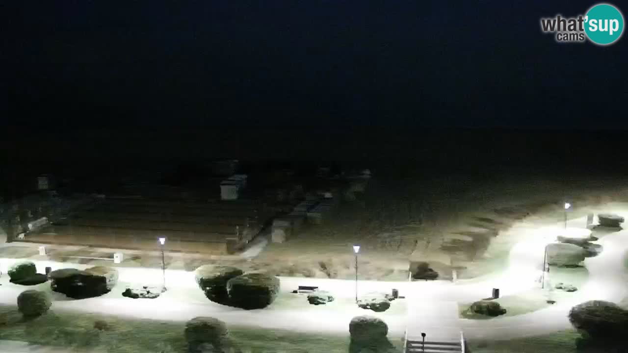 The beach of Bibione webcam – Italy