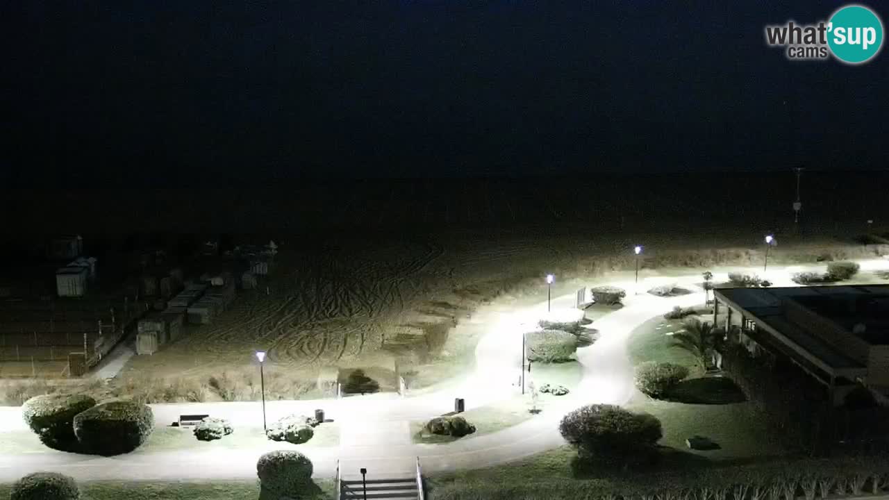 La spiaggia di Bibione webcam live e piazzale Zenit