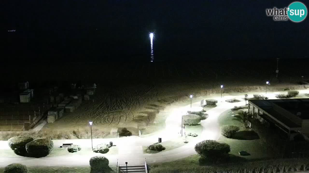 La spiaggia di Bibione webcam live e piazzale Zenit