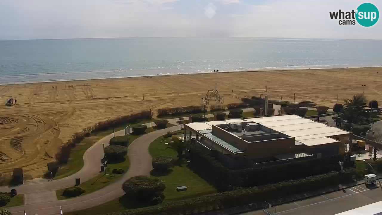 The beach of Bibione webcam – Italy