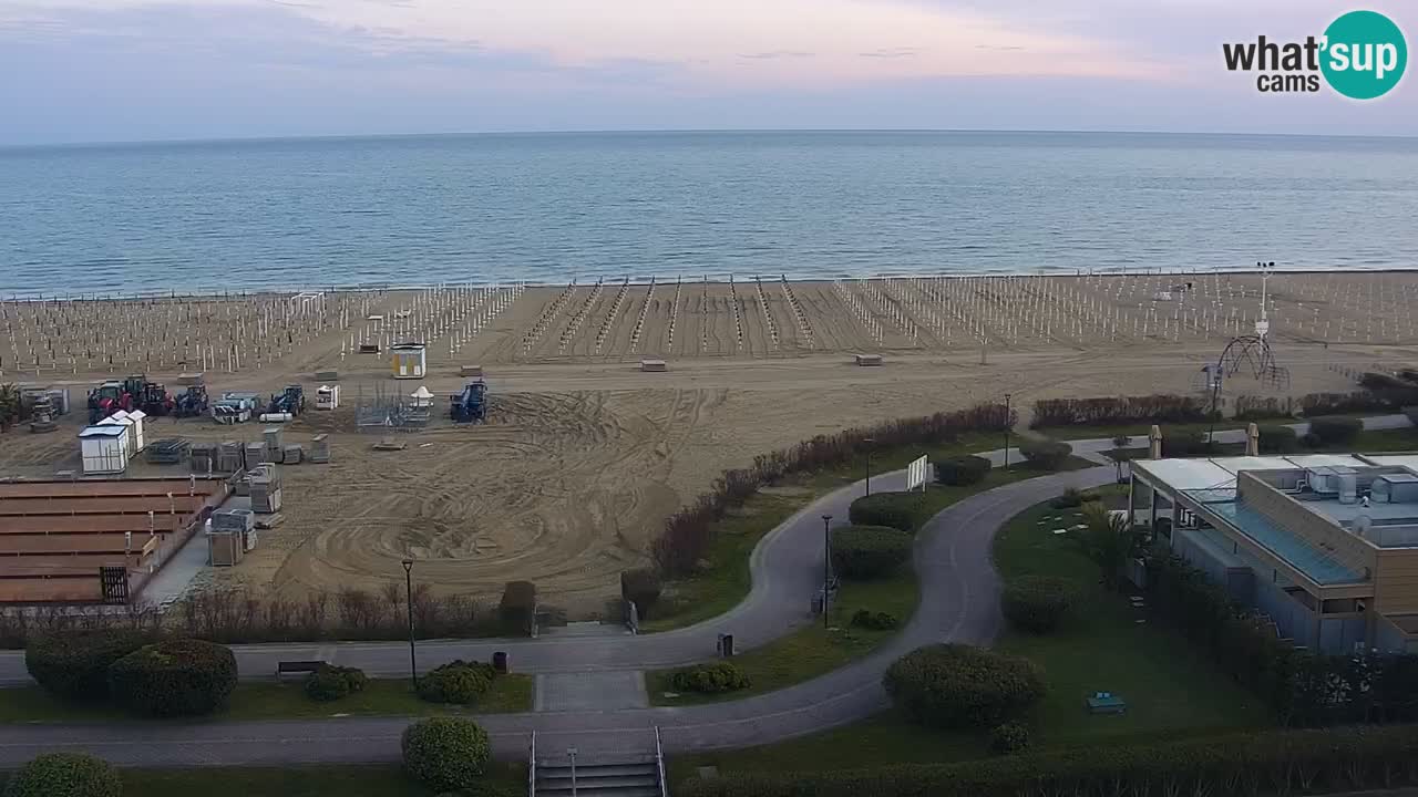 The beach of Bibione webcam – Italy