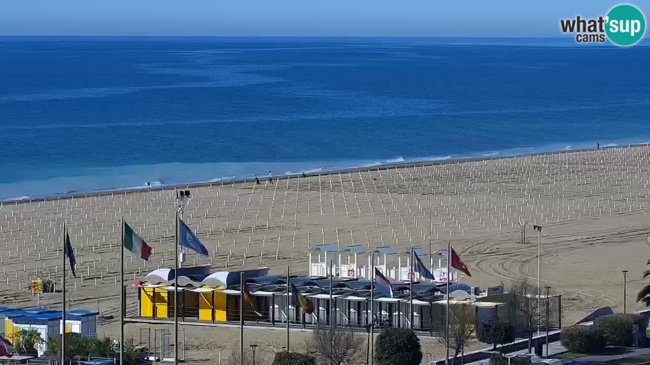 La spiaggia di Bibione webcam live e piazzale Zenit