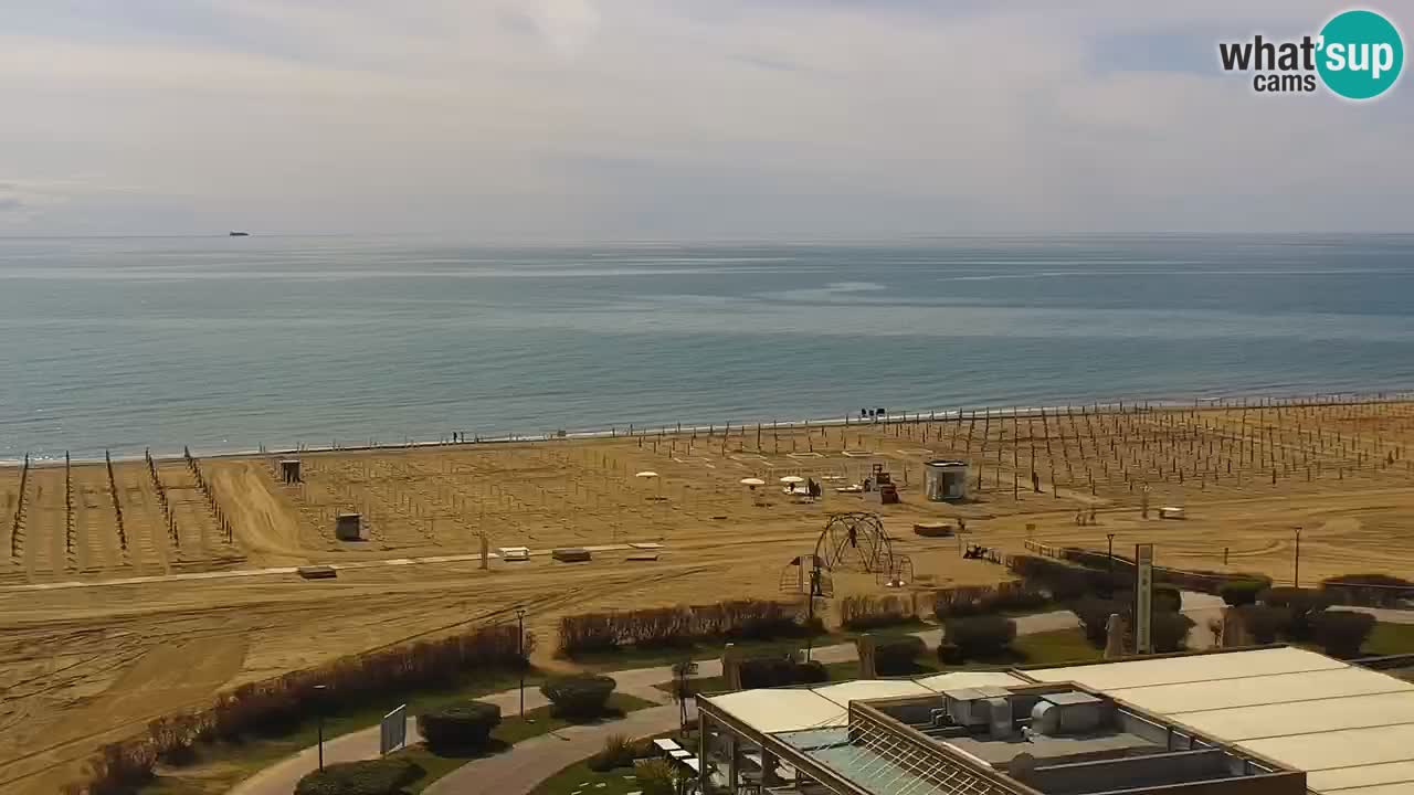 La spiaggia di Bibione webcam live e piazzale Zenit