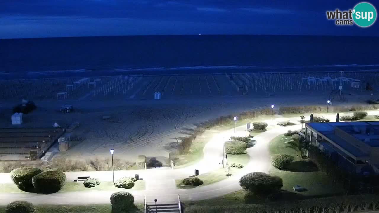 The beach of Bibione webcam – Italy