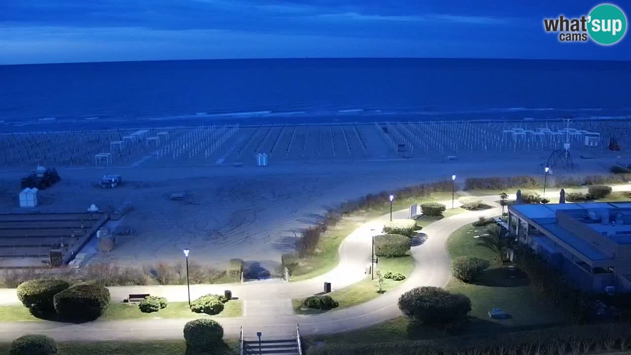The beach of Bibione webcam – Italy